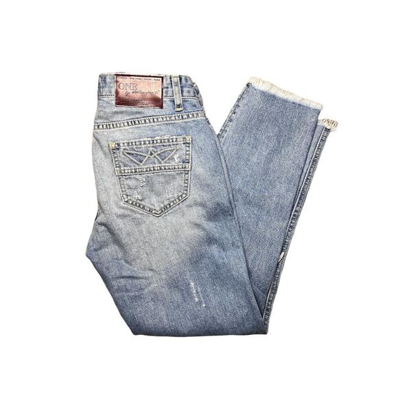 One X One Teaspoon Distressed Freebirds Boyfriend Cut Jeans - Picture 3 of 10
